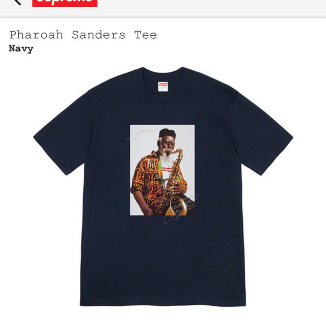 トップスSupreme Pharoah Sanders Tee ネイビー サイズL