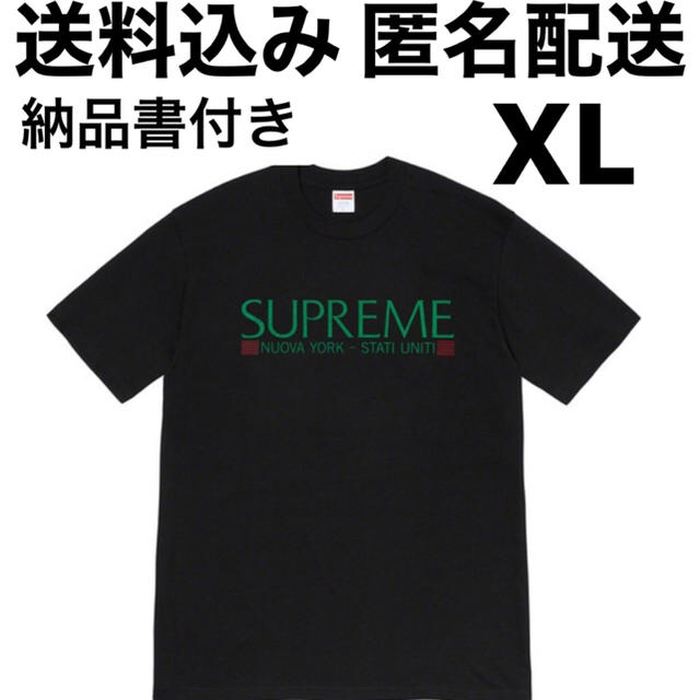 込み supreme Nuova York Tee 黒 L