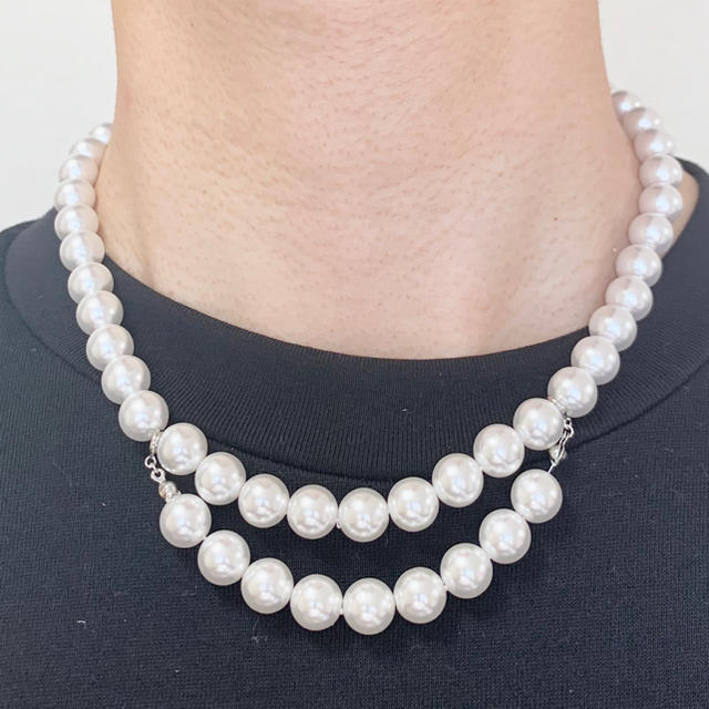 COMME des GARCONS(コムデギャルソン)のchangeable pearl necklace 2way pearl メンズのアクセサリー(ネックレス)の商品写真