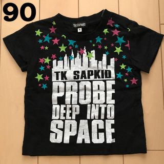 ザショップティーケー(THE SHOP TK)のtk sapkid　Tシャツ　黒　90cm　ワールド(Tシャツ/カットソー)