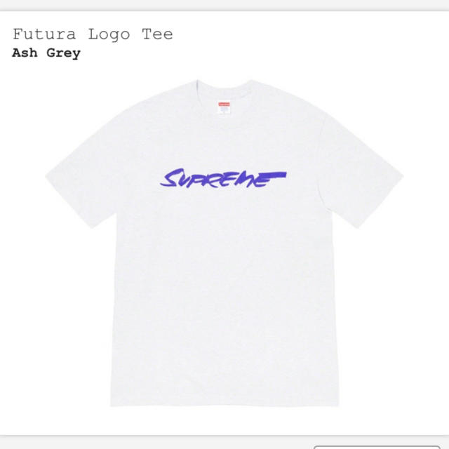 supreme　Futura Logo Tee Ash Grey Lサイズトップス
