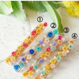 ドライフラワーヘアクリップ★１点590円(バレッタ/ヘアクリップ)