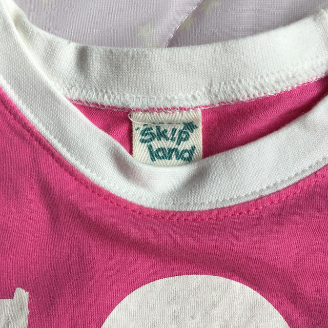 Skip Land(スキップランド)のSKIP LAND ビッグ　ハート　Tシャツ　120cm  キッズ/ベビー/マタニティのキッズ服女の子用(90cm~)(Tシャツ/カットソー)の商品写真