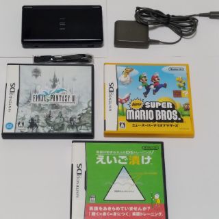 ニンテンドウ(任天堂)のニンテンドー３DS　Lite　ジェットブラック＋3ソフト(携帯用ゲーム機本体)