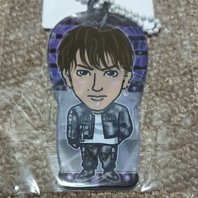 藤原樹☆クリアチャーム☆レア☆千社札☆ランペ☆背景あり☆THE