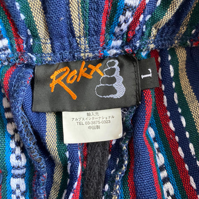 GRAMICCI(グラミチ)の美品 ROKX ロックス メンズ マルチカラー ハーフパンツ サイズL  メンズのパンツ(ショートパンツ)の商品写真