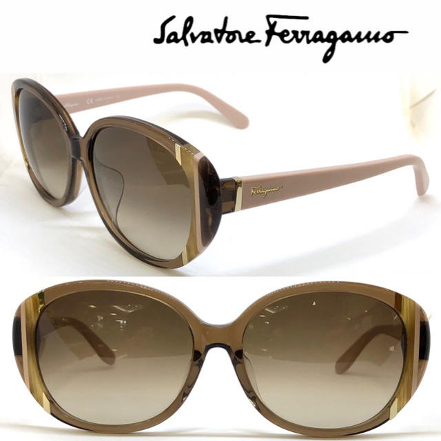 Salvatore Ferragamo(サルヴァトーレフェラガモ)のFerragamo フェラガモ サングラス SF842SA 210 BROWN レディースのファッション小物(サングラス/メガネ)の商品写真
