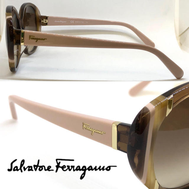 Salvatore Ferragamo(サルヴァトーレフェラガモ)のFerragamo フェラガモ サングラス SF842SA 210 BROWN レディースのファッション小物(サングラス/メガネ)の商品写真