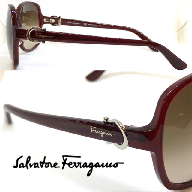 Salvatore Ferragamo(サルヴァトーレフェラガモ)のFerragamo フェラガモ サングラス SF615SA 604 バーガンディ レディースのファッション小物(サングラス/メガネ)の商品写真