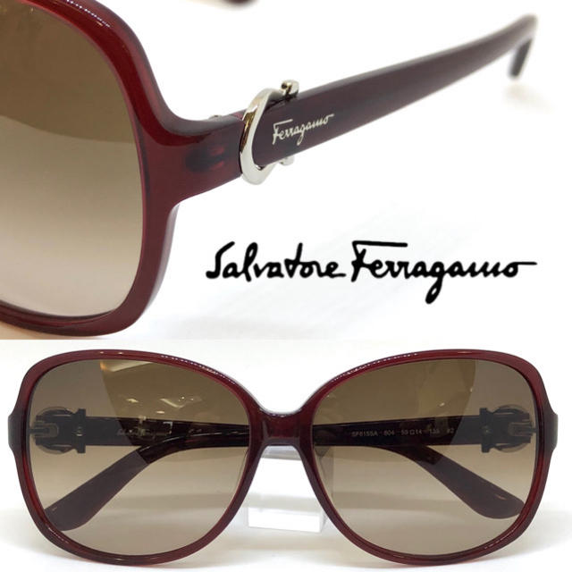 Salvatore Ferragamo(サルヴァトーレフェラガモ)のFerragamo フェラガモ サングラス SF615SA 604 バーガンディ レディースのファッション小物(サングラス/メガネ)の商品写真