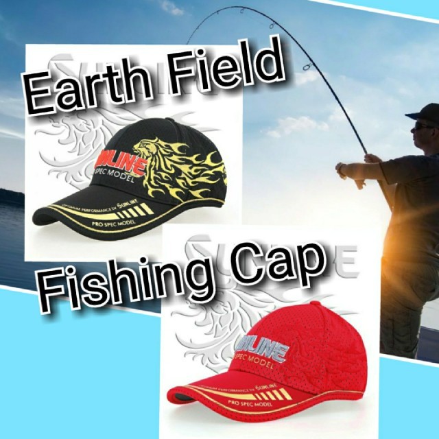 釣り 帽子 (SFC) ブラック 獅子柄〔送料無料〕 スポーツ/アウトドアのフィッシング(ウエア)の商品写真