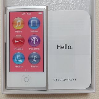 アップル(Apple)の【新品／本体のみ】iPod nano 第7世代　16GB・シルバー(ポータブルプレーヤー)