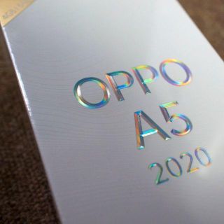 ラクテン(Rakuten)のOPPO A5 2020 ブルー 楽天モバイル版【新品未開封】(スマートフォン本体)