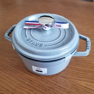 ストウブ(STAUB)のピコココットラウンド 16cm グラファイトグレー(鍋/フライパン)