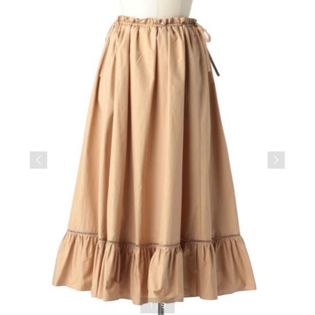 新品【Drawer/ドゥロワー】ウェストギャザーリボンフレアスカート