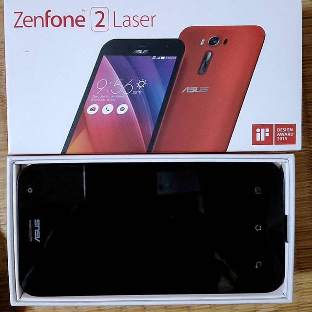 ASUS(エイスース)のZenfone 2 Laser レッド スマホ/家電/カメラのスマートフォン/携帯電話(スマートフォン本体)の商品写真