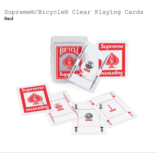 Supreme(シュプリーム)のSupreme/Bicycle Clear Playing Cards トランプ エンタメ/ホビーのテーブルゲーム/ホビー(トランプ/UNO)の商品写真