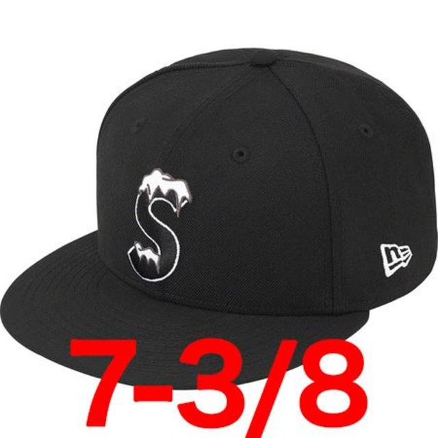 Supreme S Logo New Era black 7-3/8