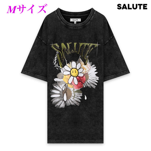 640身幅SALUTE サルーテ T-shirt フラワー ビンテージ 半袖 Tシャツ