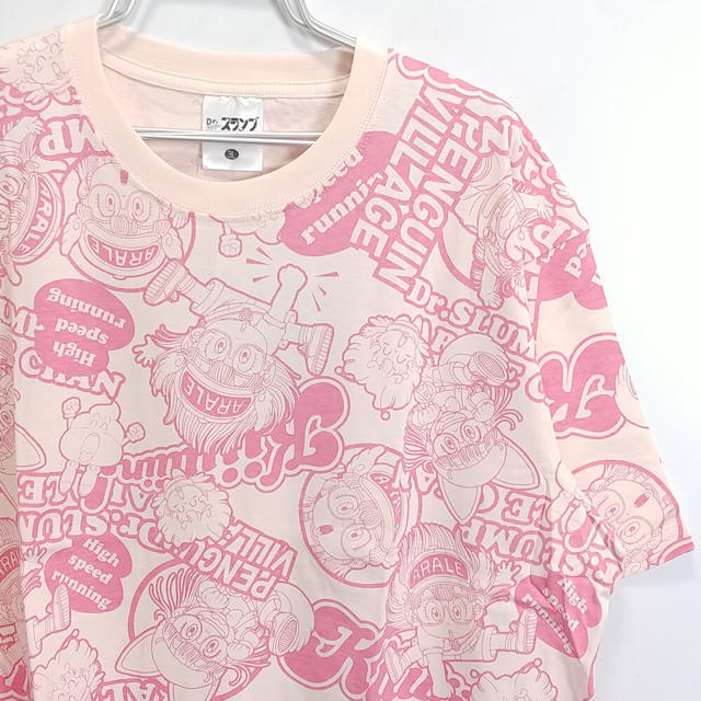 新品  アラレちゃん 総柄 ピンク 3L Tシャツ 人気 メンズのトップス(Tシャツ/カットソー(半袖/袖なし))の商品写真