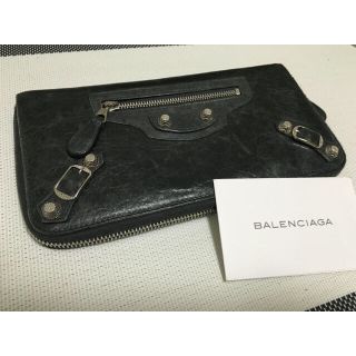 バレンシアガ(Balenciaga)のバレンシアガ  グレー 長財布(財布)