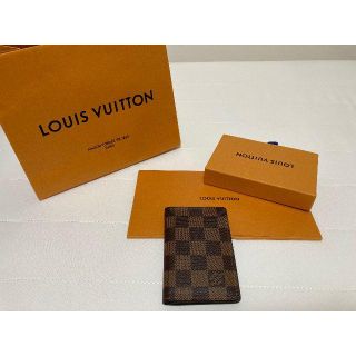 ルイヴィトン(LOUIS VUITTON)のルイ・ヴィトン オーガナイザー・ドゥ ポッシュ ダミエ エベヌ美品(名刺入れ/定期入れ)