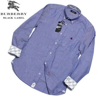 バーバリーブラックレーベル(BURBERRY BLACK LABEL)の新品バーバリーブラックレーベル 裏地ノバチェック柄 長袖シャツ 2(M)(シャツ)