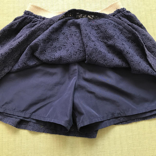 GU(ジーユー)のGU キュロットスカート 120 ネイビー キッズ/ベビー/マタニティのキッズ服女の子用(90cm~)(スカート)の商品写真