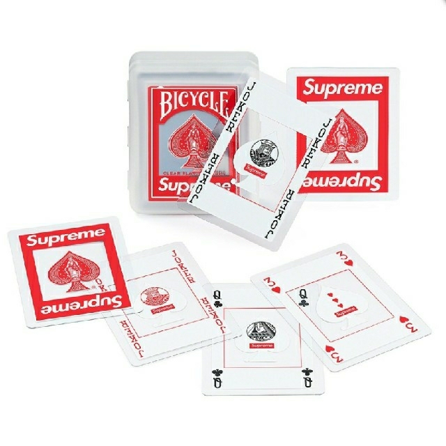 Supreme Bicycle Clear Playing CardsRed