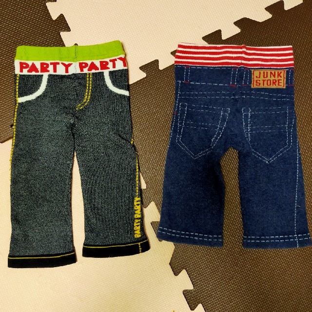 PARTYPARTY(パーティーパーティー)のPARTY2　JUNKSTORE　ストレッチデニム　レギンス　伸び 70 80 キッズ/ベビー/マタニティのベビー服(~85cm)(パンツ)の商品写真