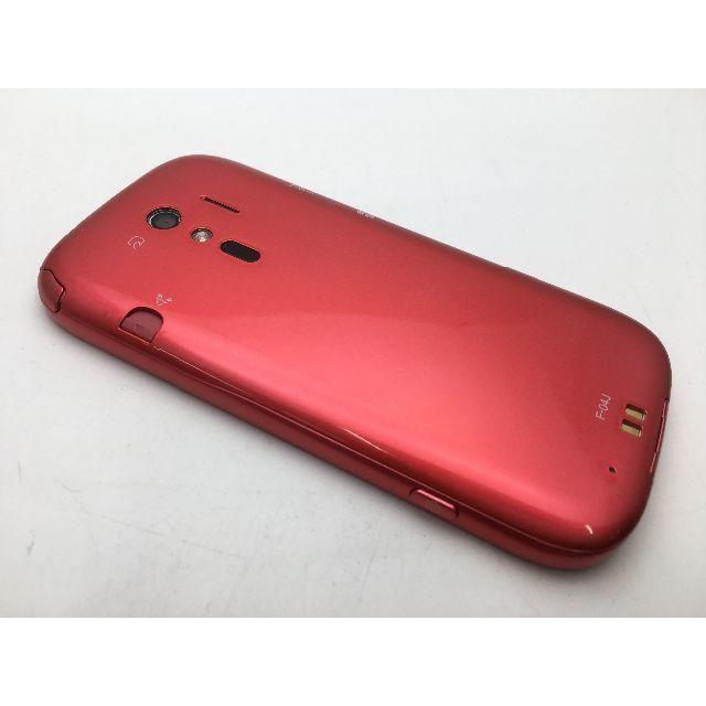 富士通(フジツウ)のSIMフリー ドコモ らくらくスマートフォン4 F-04J レッド美品318 スマホ/家電/カメラのスマートフォン/携帯電話(スマートフォン本体)の商品写真