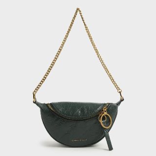 チャールズアンドキース(Charles and Keith)のチャールズアンドキース  ボディバッグ  ショルダーバッグ 緑 グリーン(ショルダーバッグ)