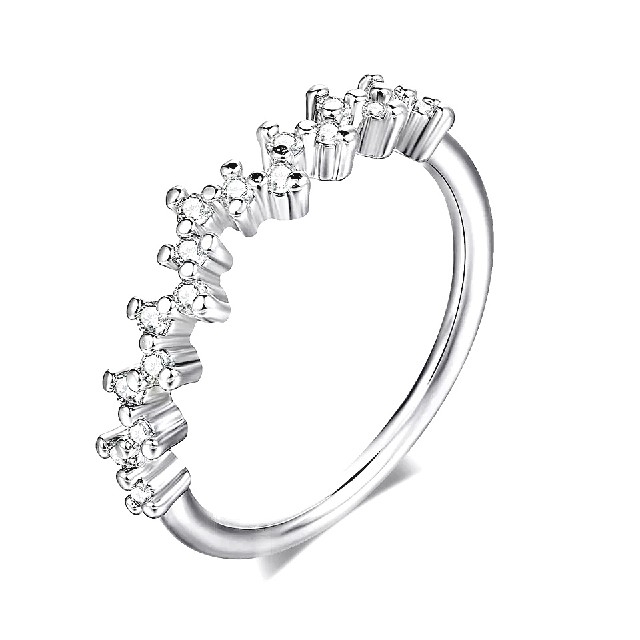 新品  9号  キラキラ キュービックジルコニア リング  指輪 レディースのアクセサリー(リング(指輪))の商品写真