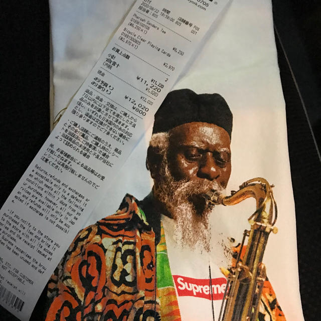 Supreme Pharoah Sanders Tee 白　Sサイズ