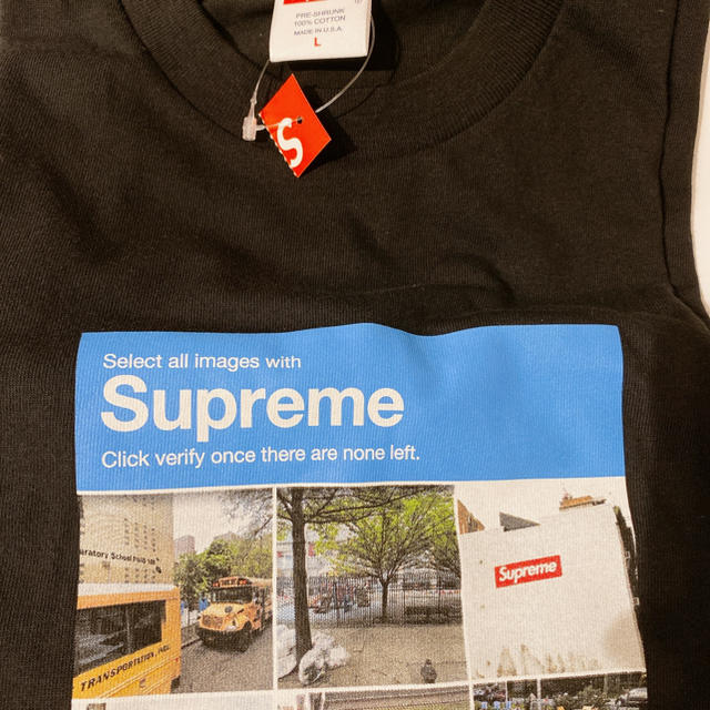 Supreme Verify Tee 画像認証Tシャツ　Lのサムネイル