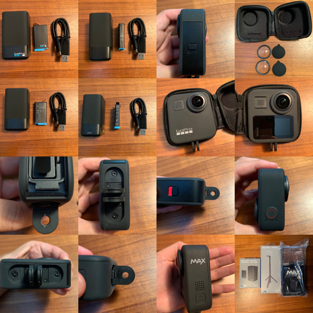 GoPro(ゴープロ)のGoPro MAX 8点セット 美品 スマホ/家電/カメラのカメラ(コンパクトデジタルカメラ)の商品写真