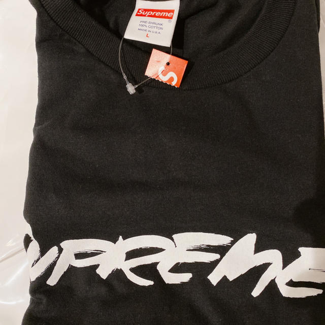 Supreme Futura Logo Tee black 黒