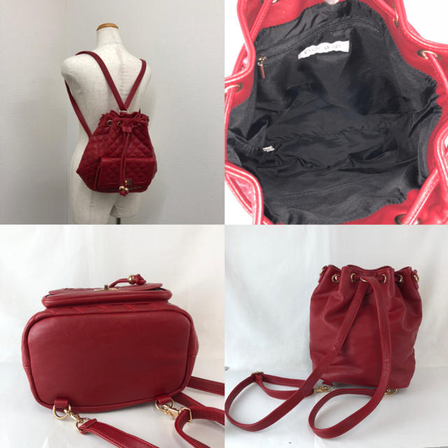 CECIL McBEE(セシルマクビー)の☆決算セール☆セシルマクビー  バッグ ショルダーバッグ レザー レッド 赤 レディースのバッグ(ショルダーバッグ)の商品写真