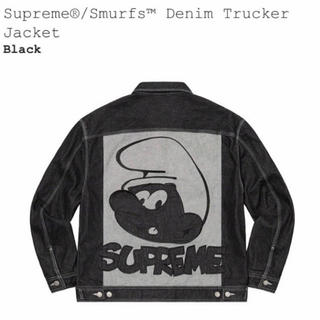 シュプリーム(Supreme)のSupreme smurfs denim trucker Jacket(Gジャン/デニムジャケット)