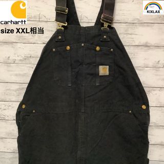 カーハート(carhartt)のcarhartt 90’s ビッグ　XXL相当　ブラック　オーバーオール(サロペット/オーバーオール)