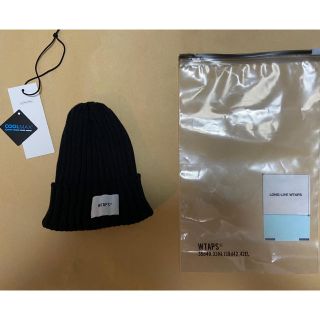 ダブルタップス(W)taps)の【本日限定値下げ】wtaps 19ss beanie ブラック　美品　ニット帽　(ニット帽/ビーニー)