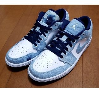 ナイキ(NIKE)のNIKE AIR JORDAN 1 LOW SE WASHED DENIM(スニーカー)