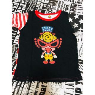 ヒステリックミニ(HYSTERIC MINI)のヒステリックミニ★アメリカンTee 半袖 ボーダー ヒスミニ チャビー好き★(Tシャツ/カットソー)