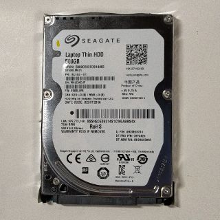 SEAGATE 2.5インチHDD 500GB(PCパーツ)