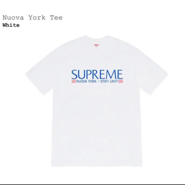 Tシャツ/カットソー(半袖/袖なし)supreme Nuova York Tee 白　L