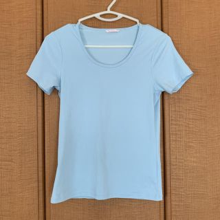 ユニクロ(UNIQLO)のユニクロ　ドライTシャツ S （ライトブルー）(Tシャツ(半袖/袖なし))