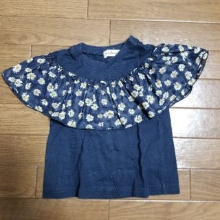 ブランシェス(Branshes)のブランシェス　花柄シフォン　Tシャツ　(Ｔシャツ)