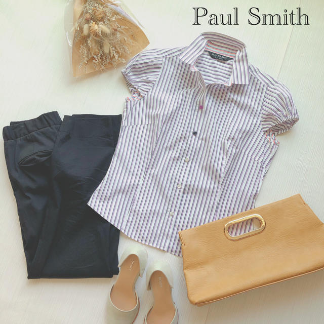 Paul Smith(ポールスミス)のポールスミス　ストライプシャツ レディースのトップス(シャツ/ブラウス(半袖/袖なし))の商品写真