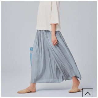 ユニクロ(UNIQLO)のユニクロ ワッシャーサテンスカートパンツ XL レディース (ロングスカート)