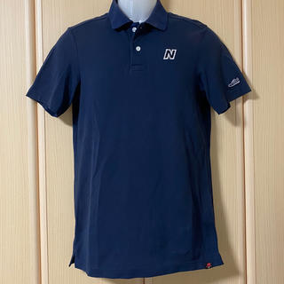 ニューバランス(New Balance)の☆ニューバランスゴルフ　半袖ポロシャツ　メンズ５（Ｌ） ネイビー(ウエア)